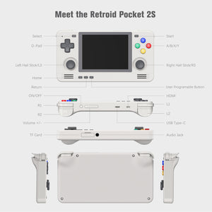 Retroid Pocket 2S Handheld Retro Gaming System