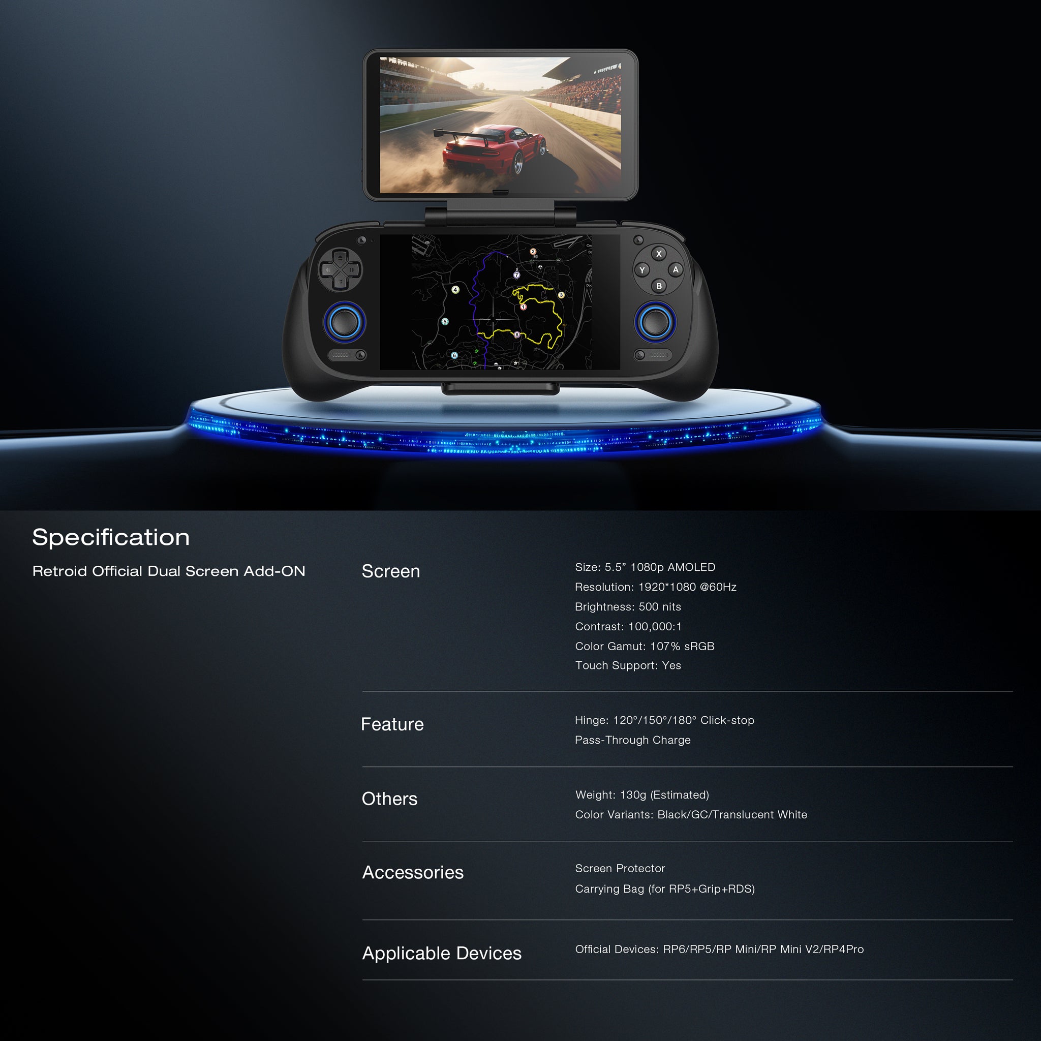 Retroid pocket4pro＋Dual screen add-on Retroid Dual Screen Add-on – Retroid Pocket