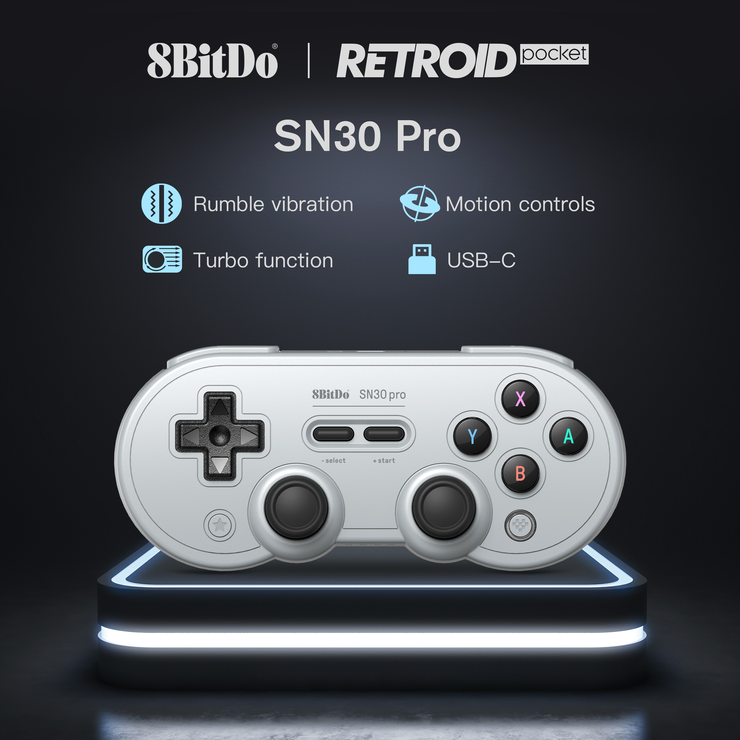 8BitDo SN30-Pro Bluetooth/USB Gamepad – Retroid