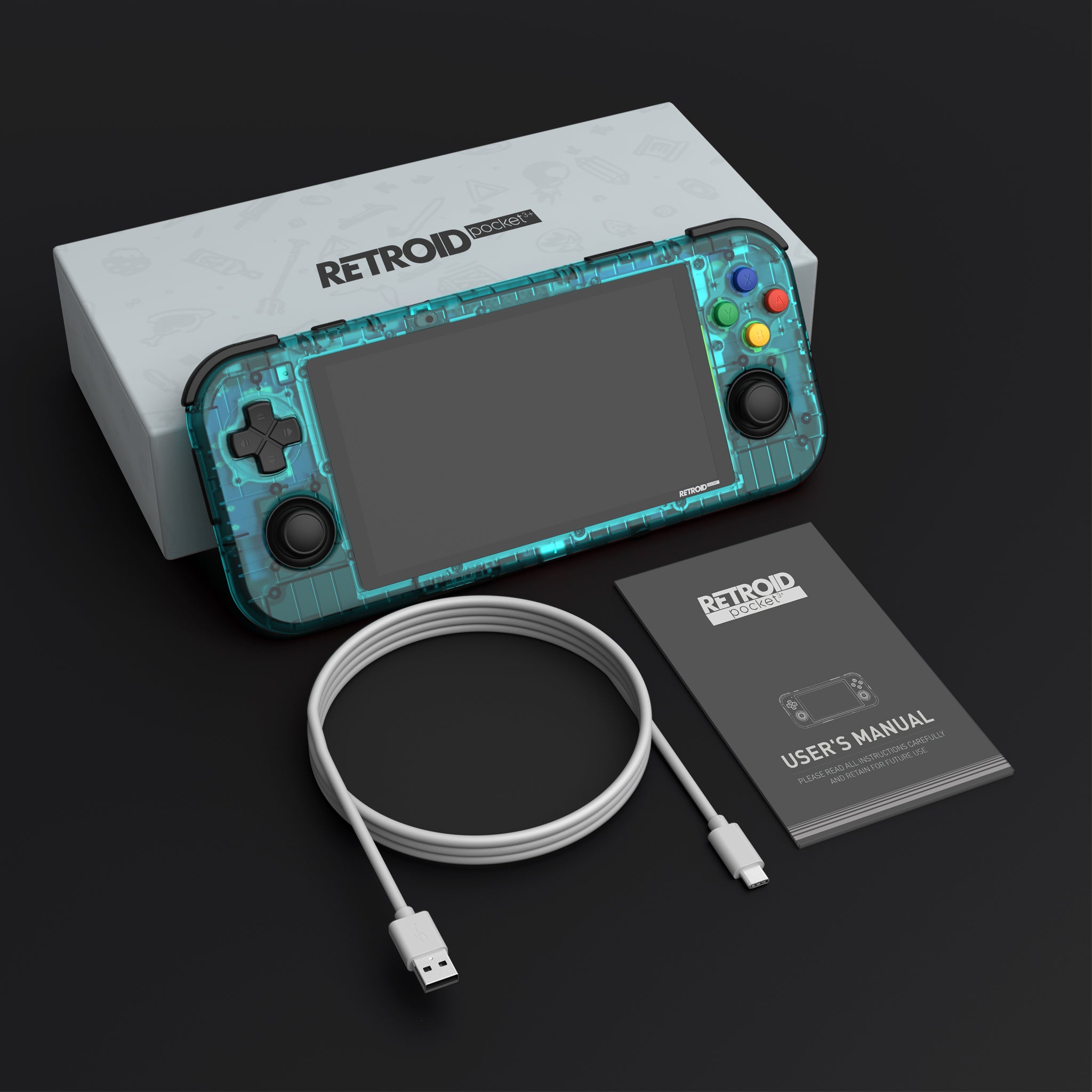 Retroid Pocket 3+ クリアブルー レトロイド-